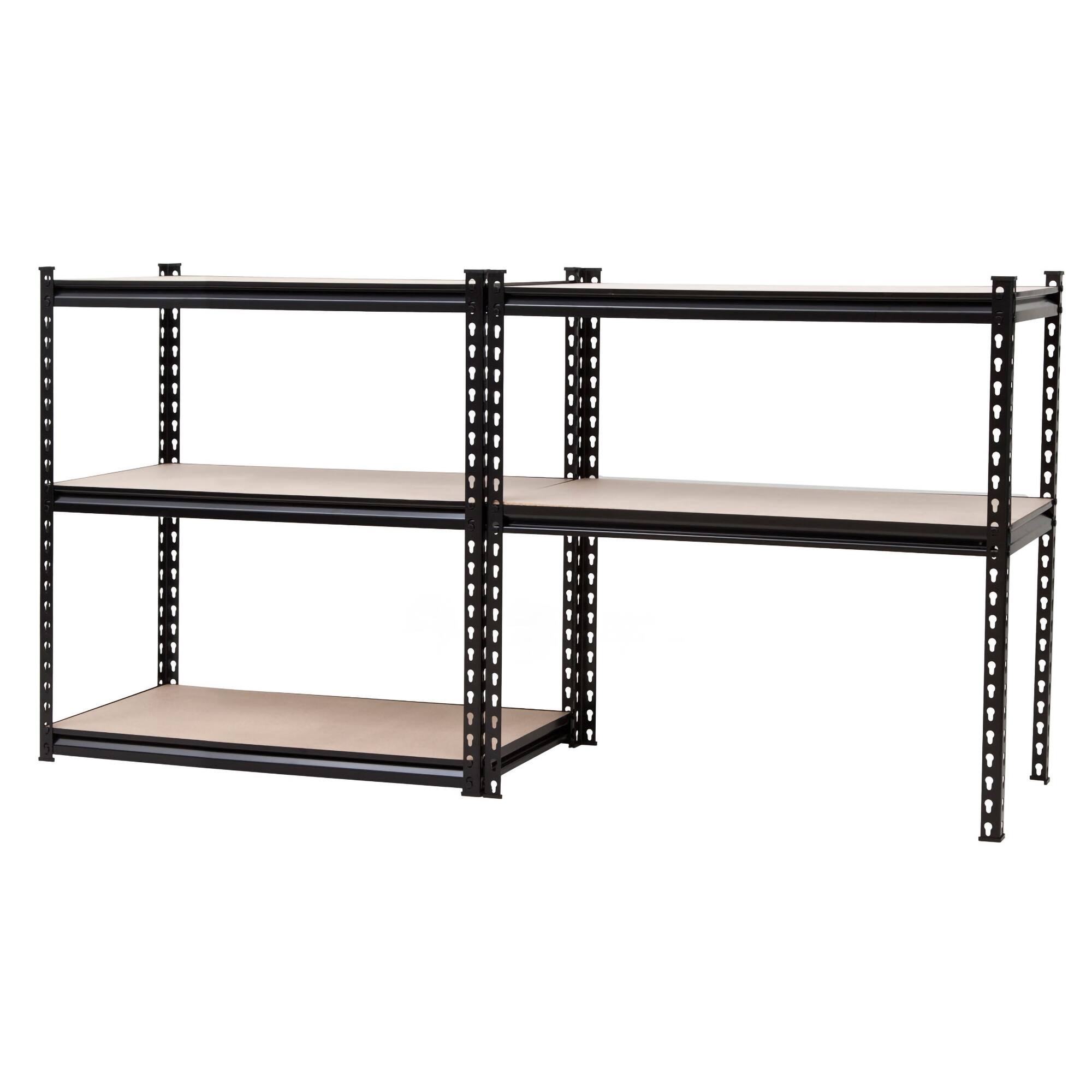 King's Rack 5Tier Black Steel Storage Rack Boltless Shelving Tier